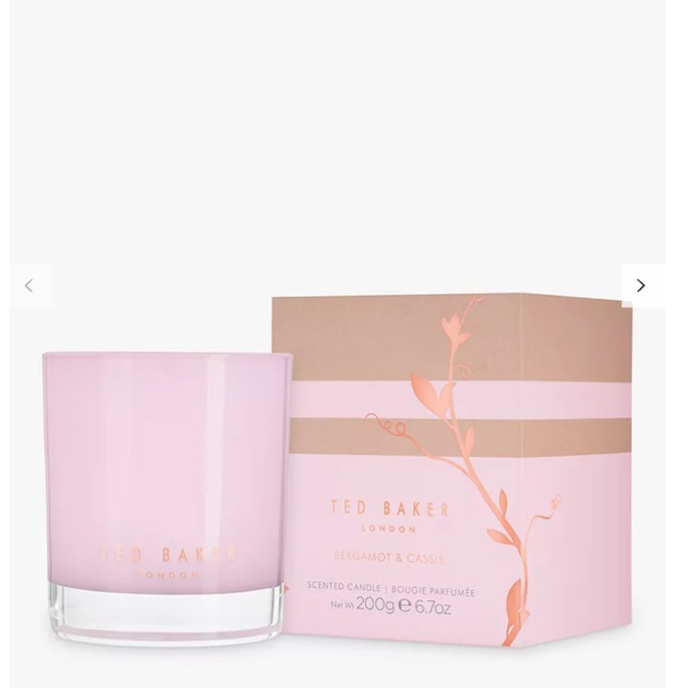 Ted Baker Bergamot & Cassis Scented Candle nwt
